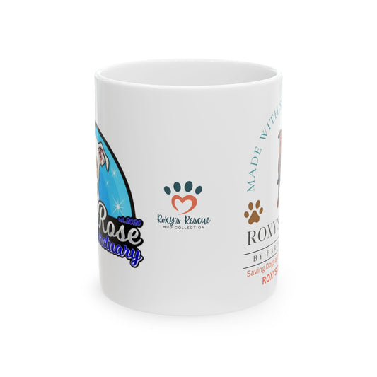 White Rose Sanctuary Ceramic Mug — Coffee Cup (11oz/15oz)