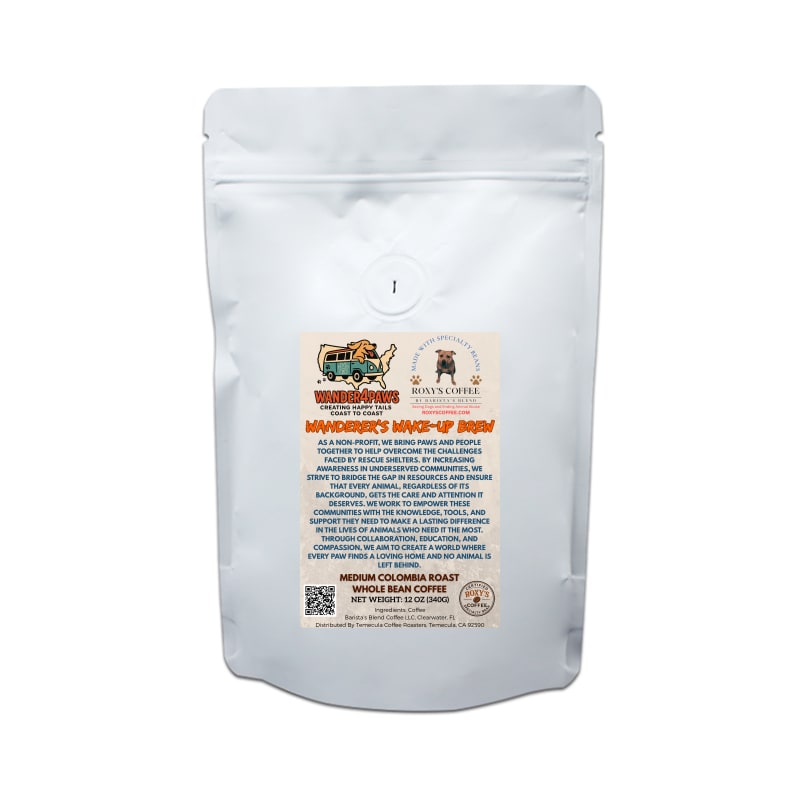Wanderer's Wake Up Brew - Wander4Paws Animal Rescue (FL) - Coffee from Colombia