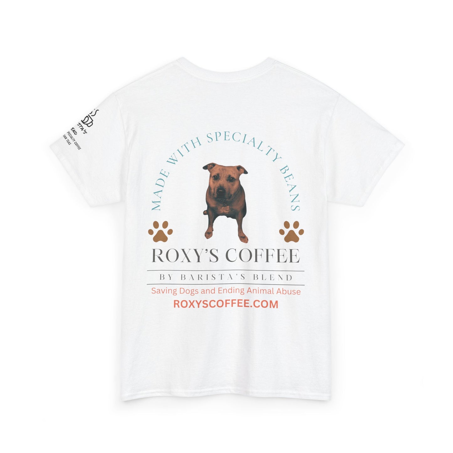 Dog Mom Coffee Lover Unisex Heavy Cotton Tee - Humor & Dog Rescue Theme