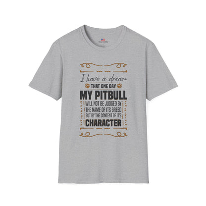 Pitbull Inspiration T-Shirt, Dog Lover Gift, Animal Advocate Apparel, Pitbull Awareness, Casual Comfort Tee
