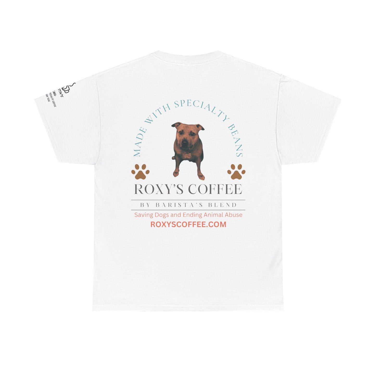 Dog Dad Coffee Lover Unisex Heavy Cotton Tee - Humor & Dog Rescue Theme