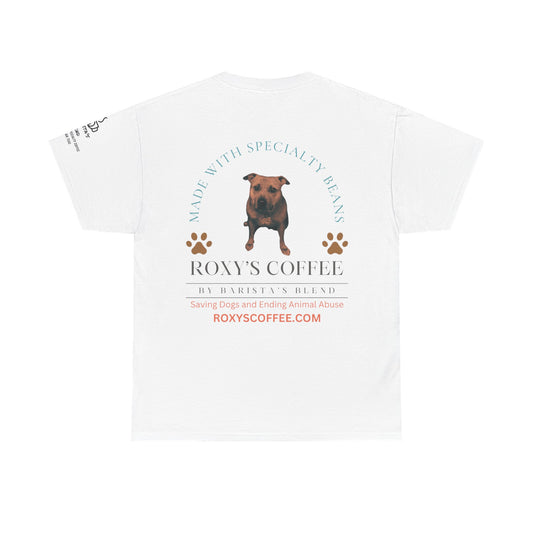 Dog Dad Coffee Lover Unisex Heavy Cotton Tee - Humor & Dog Rescue Theme