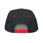 Flat Bill Cap — Roxy's Coffee Rescue Riders Embroidered Patch