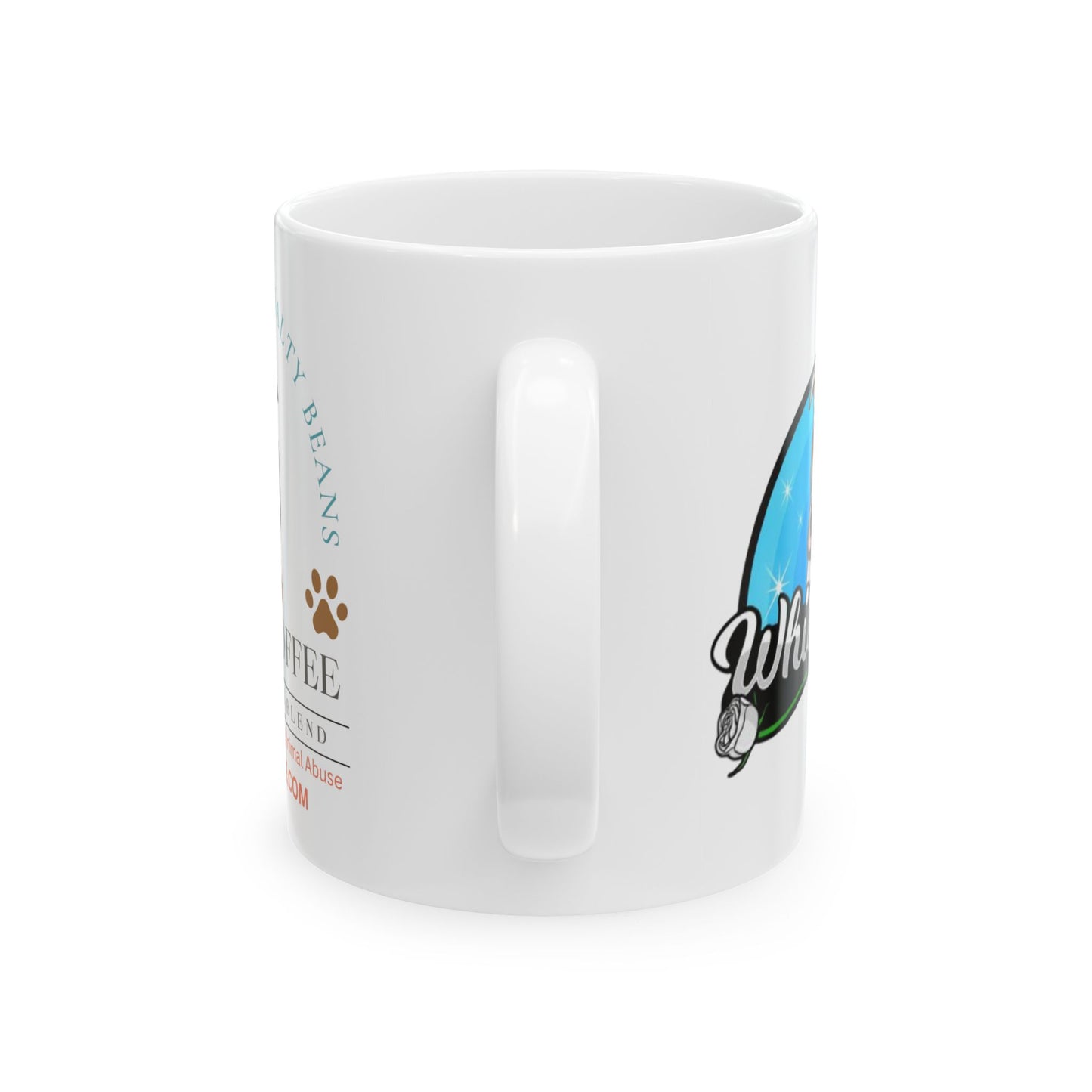 White Rose Sanctuary Ceramic Mug —  Coffee Cup (11oz/15oz)
