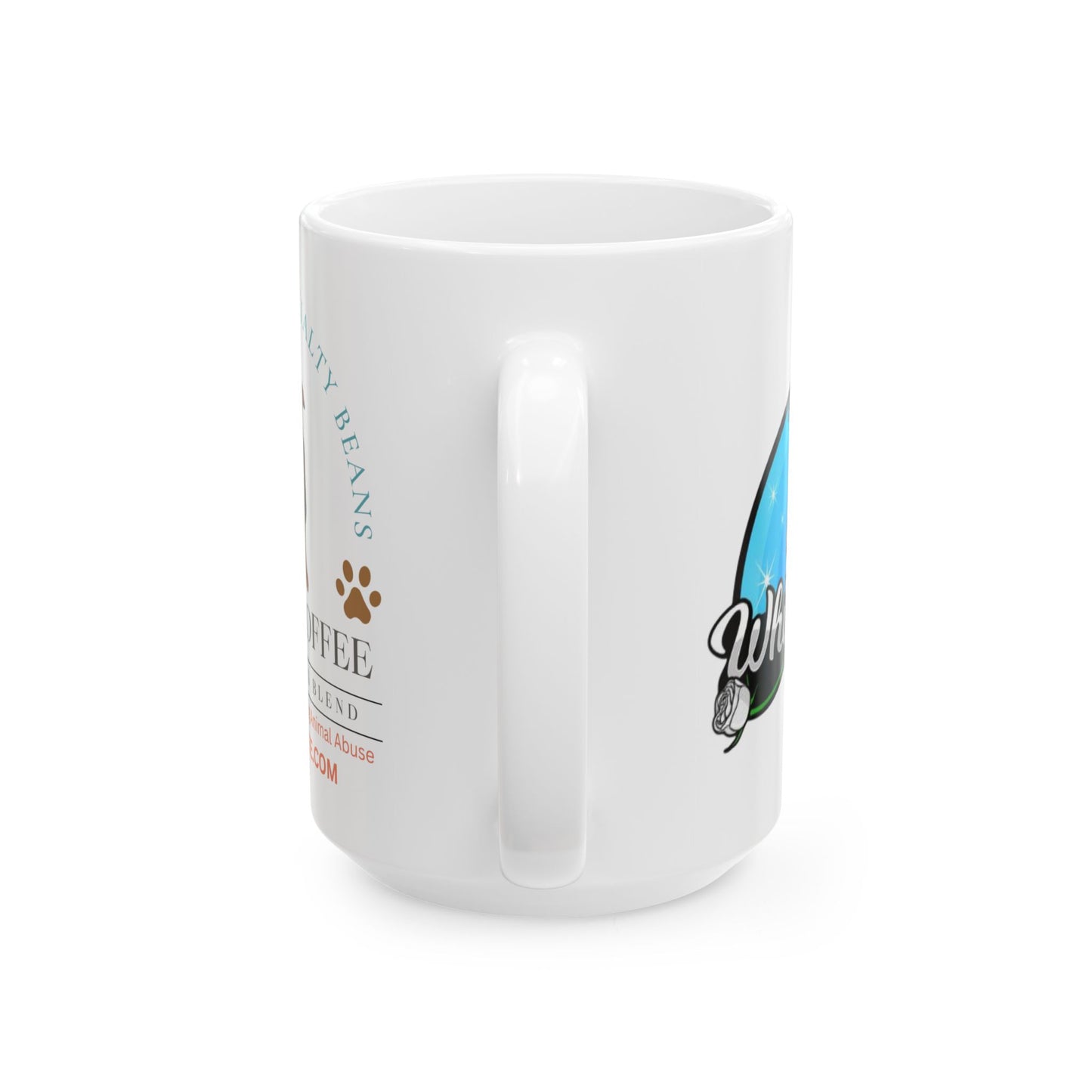 White Rose Sanctuary Ceramic Mug —  Coffee Cup (11oz/15oz)