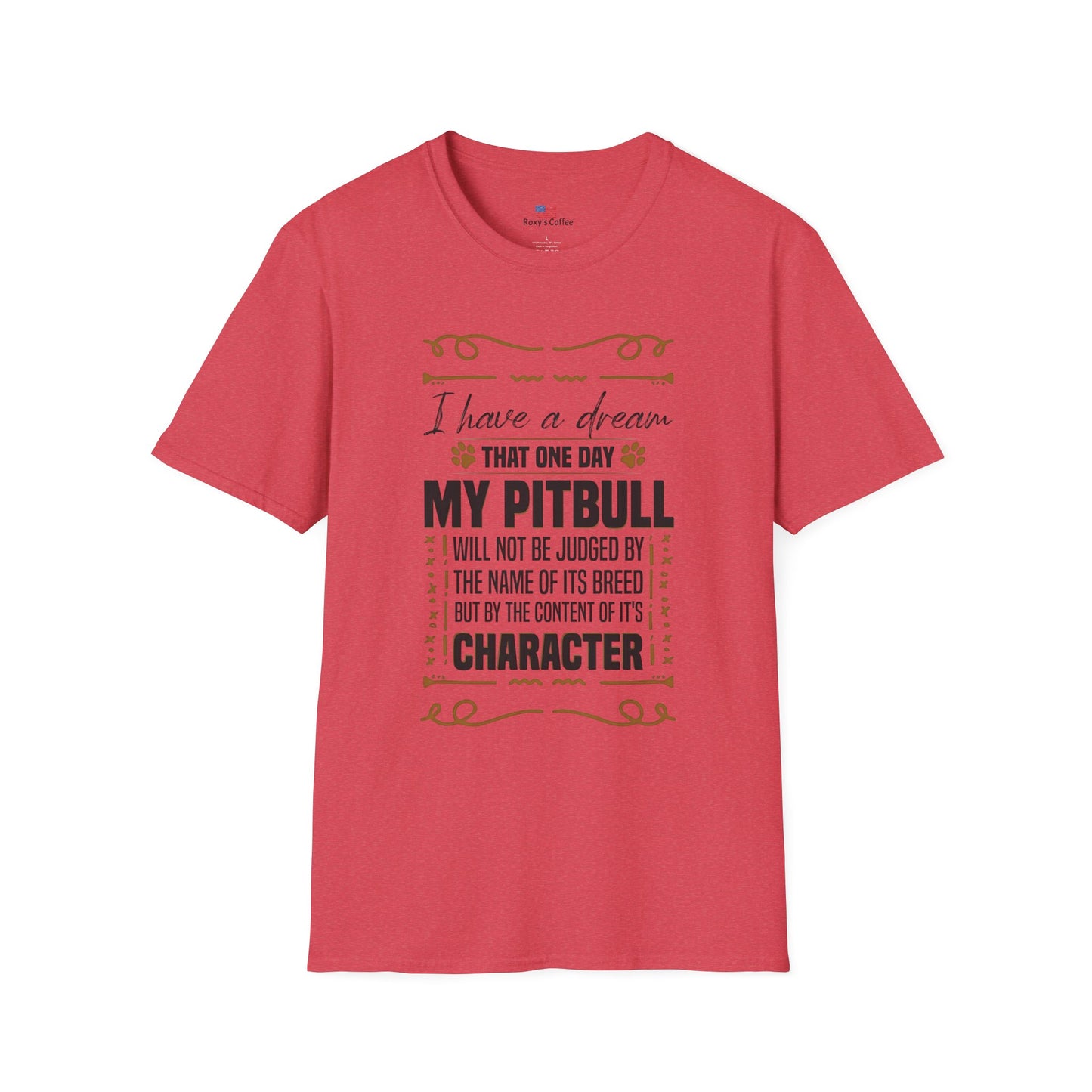 Pitbull Inspiration T-Shirt, Dog Lover Gift, Animal Advocate Apparel, Pitbull Awareness, Casual Comfort Tee