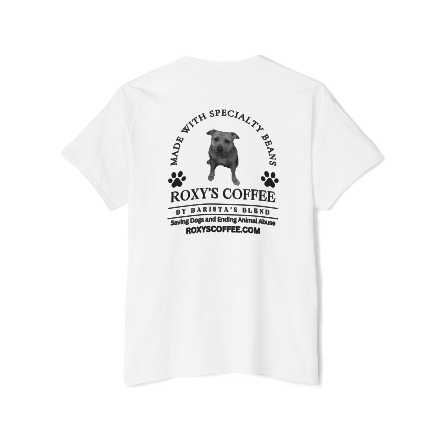 Pocket Tee Support Dog Rescue Unisex Heavy Cotton