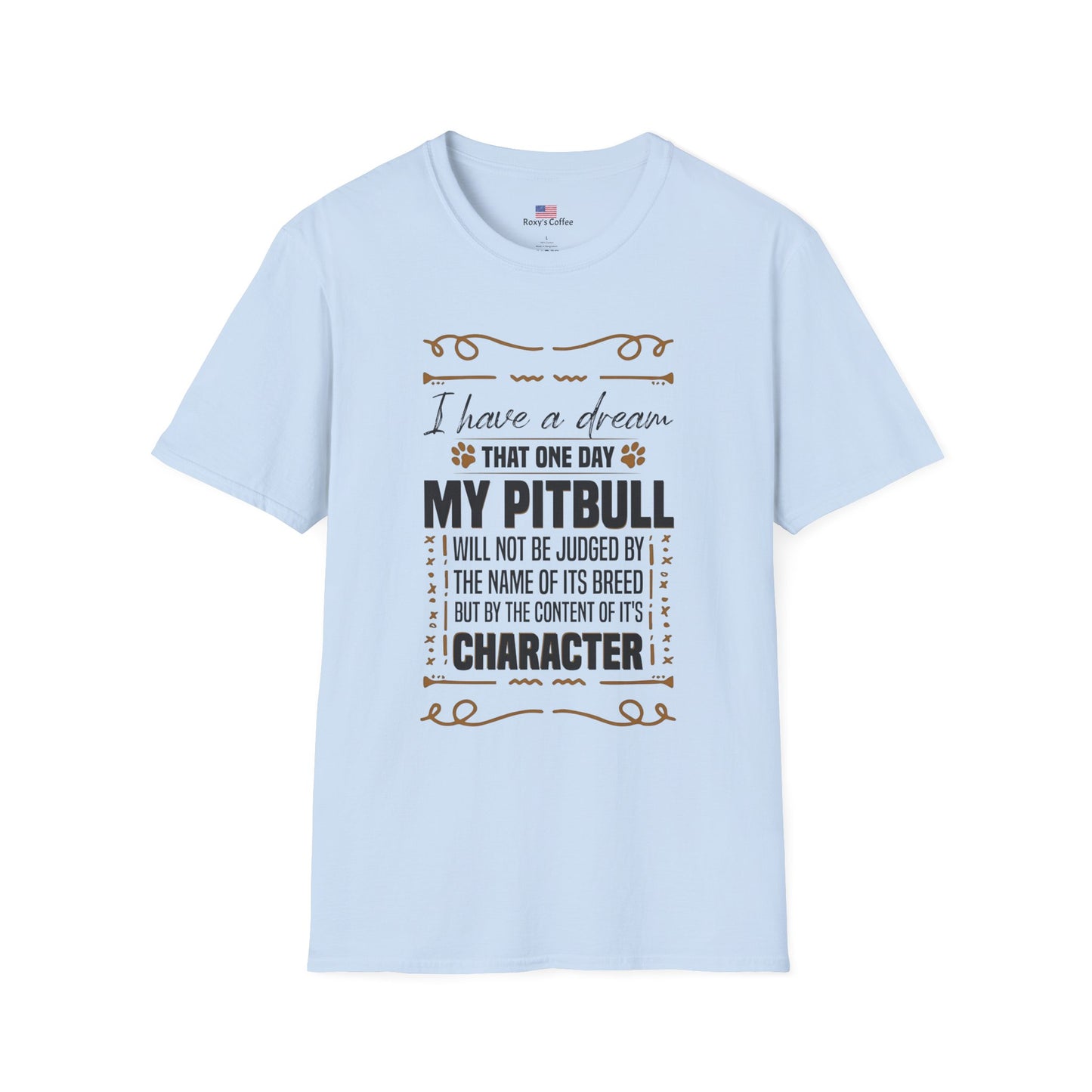 Pitbull Inspiration T-Shirt, Dog Lover Gift, Animal Advocate Apparel, Pitbull Awareness, Casual Comfort Tee