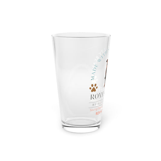 Roxy's Coffee Dog-Themed Pint Glass - 16oz - Perfect for Animal Lovers