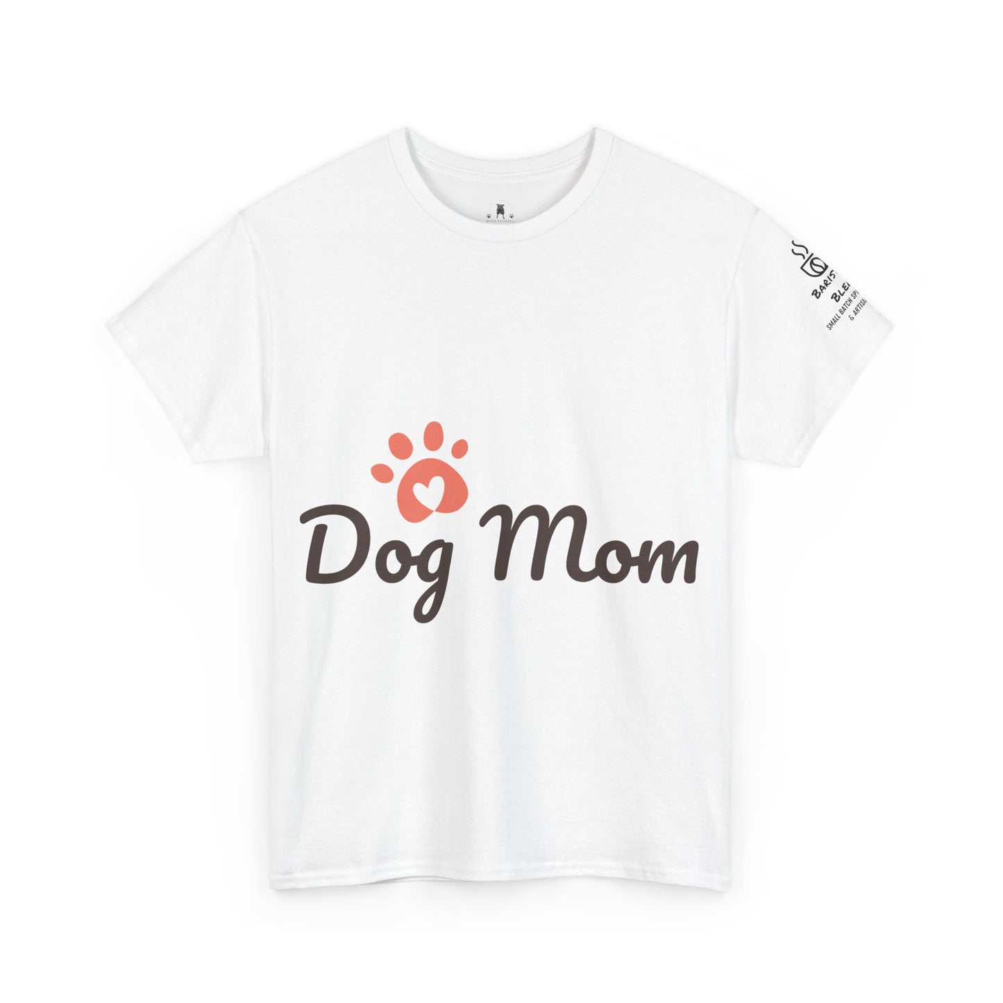 Dog Mom Coffee Lover Unisex Heavy Cotton Tee - Humor & Dog Rescue Theme