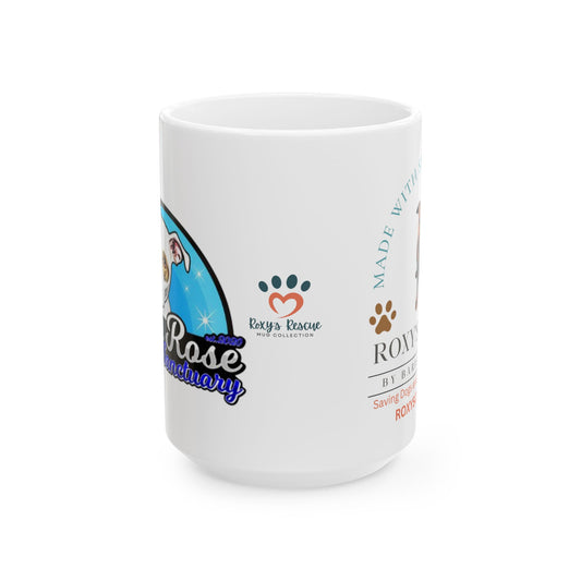 White Rose Sanctuary Ceramic Mug —  Coffee Cup (11oz/15oz)