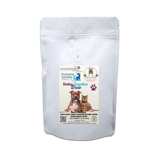 Better Together Brew - Humane Society of Tampa Bay/Pinellas - Blonde/Sweet Espresso