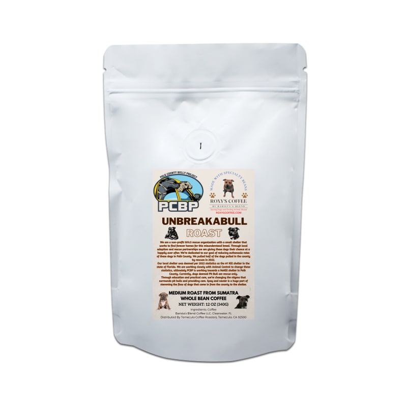 Unbreakabull Roast - Polk County Bully Project (FL) - Coffee from Sumatra Indonesia