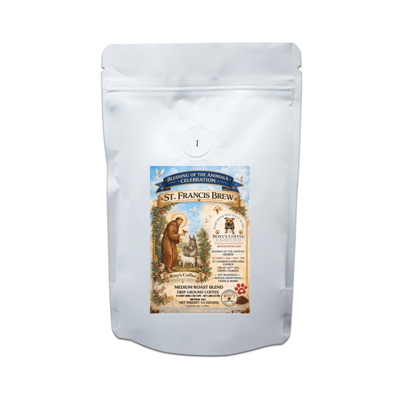 St. Francis Brew - 2026 Blessing of the Animals (Oct 3, 2026) - St. Clement's Episcopal Church - Tampa, Florida - 12 pack coffee capsules - Coffee from Indonesia