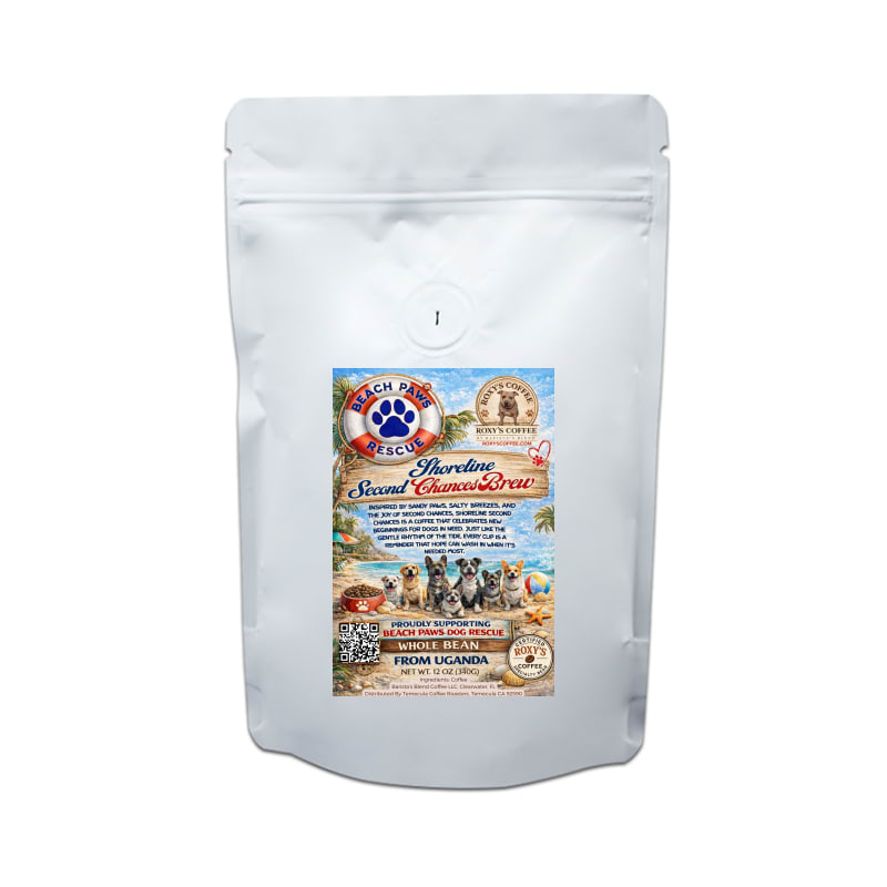 Shoreline Second Chances Brew - Beach Paws Rescue (FL) - Coffee from Uganda