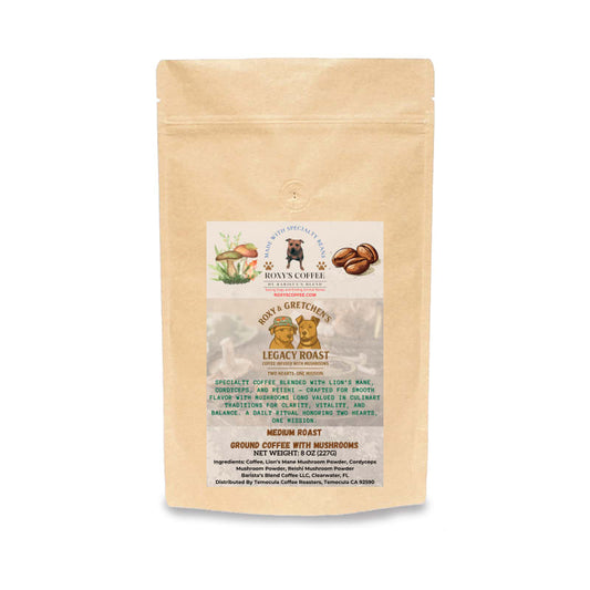 Roxy & Gretchen's Legacy Roast Infused with Mushrooms (Medium Roast from Honduras)
