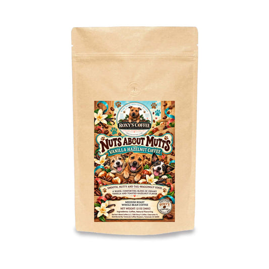 Nuts About Mutts - Vanilla Hazelnut Flavored Coffee