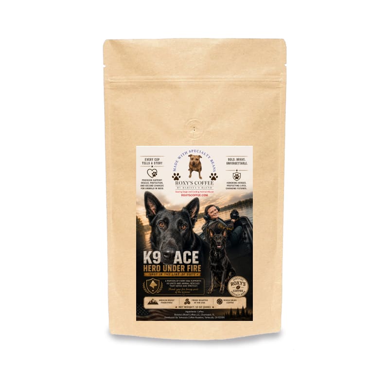 K9 Ace: Hero Under Fire - Benefits Polk County Sheriff's Charities - Coffee from Peru
