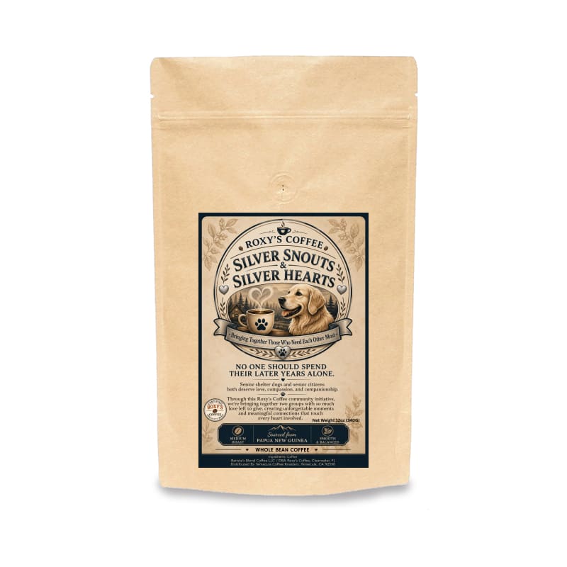 Silver Snouts & Silver Hearts Coffee - Supporting Senior Dogs & Senior Citizens - Coffee from Papua New Guinea