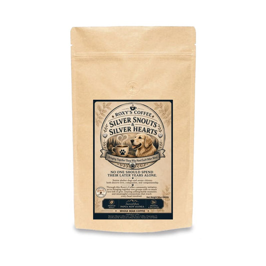Silver Snouts & Silver Hearts Coffee - Supporting Senior Dogs & Senior Citizens - Coffee from Papua New Guinea