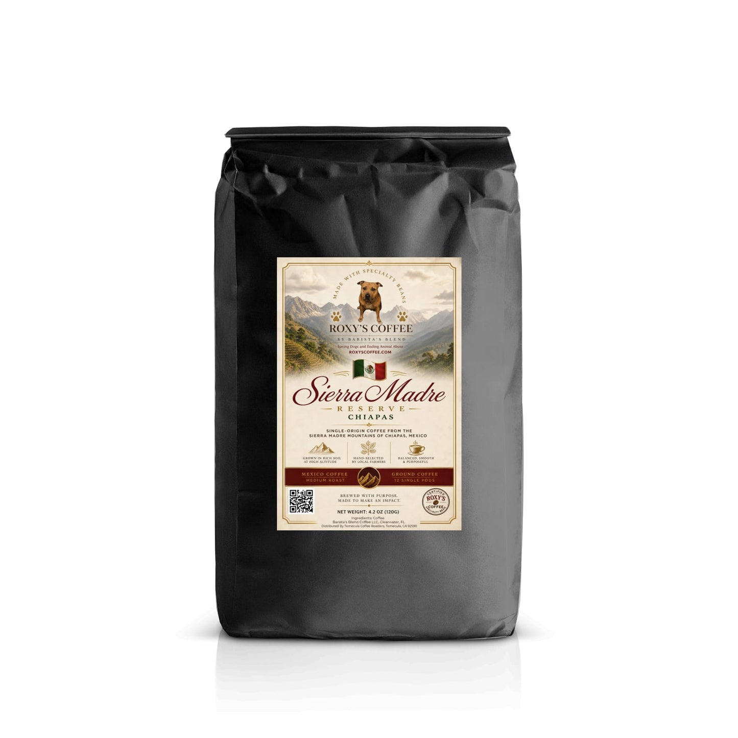 Sierra Madre Reserve - Coffee from Chiapas Mexico (12 pack Pods)