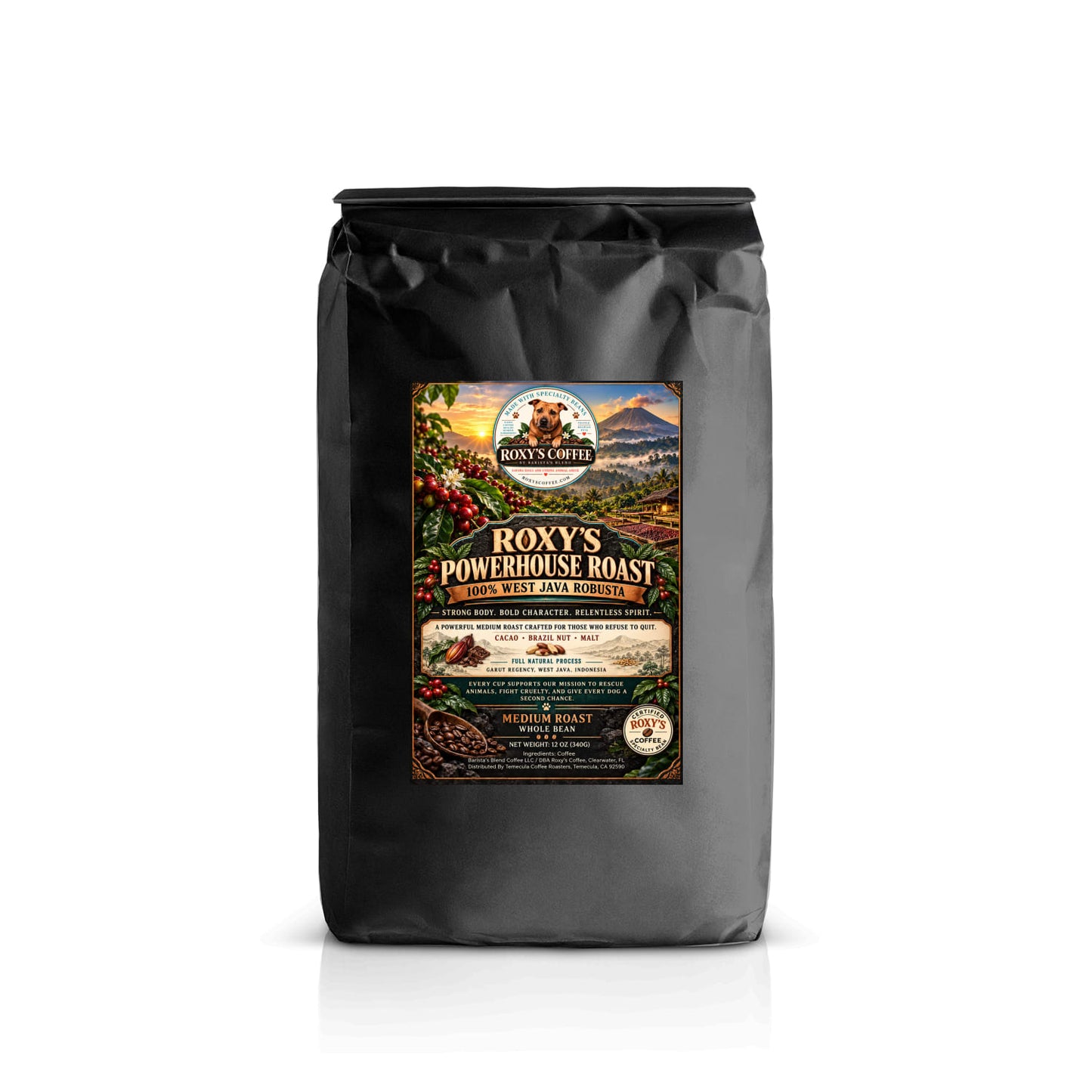 Roxy's Powerhouse Roast - 100% Robusta Blend